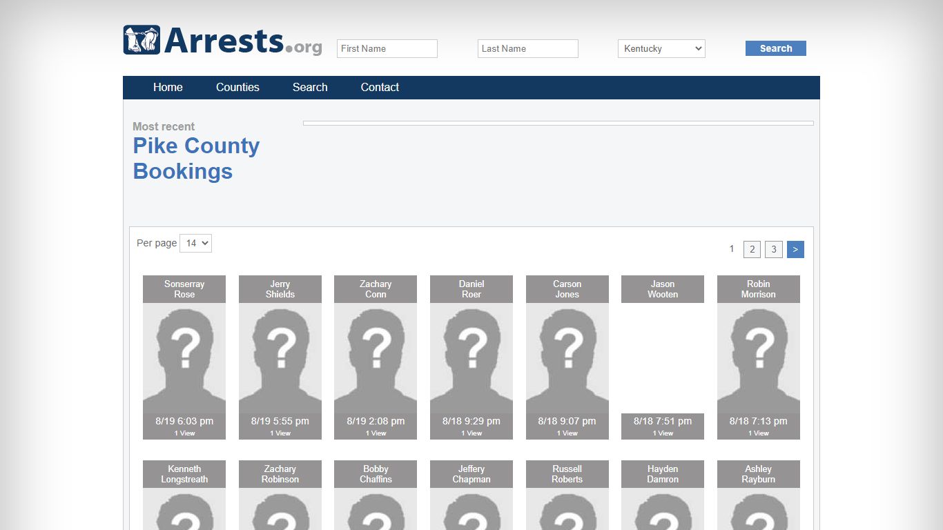 Pike County Arrests and Inmate Search